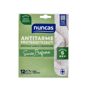 ANTITARME PROTEGGITESSUTI FOGLIETTI SENZA PROFUMO - 12 PEZZI