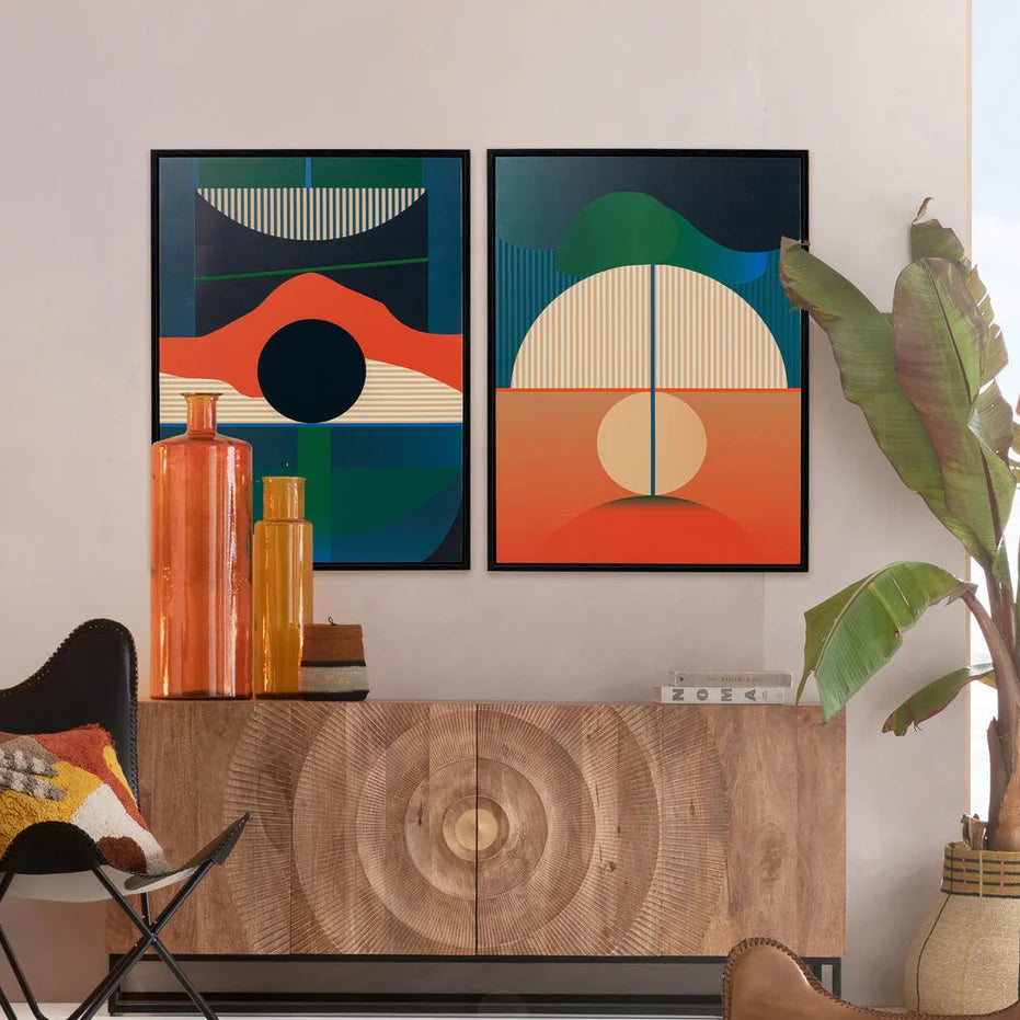 QUADRO CON CORNICE SUNSET 75X100CM