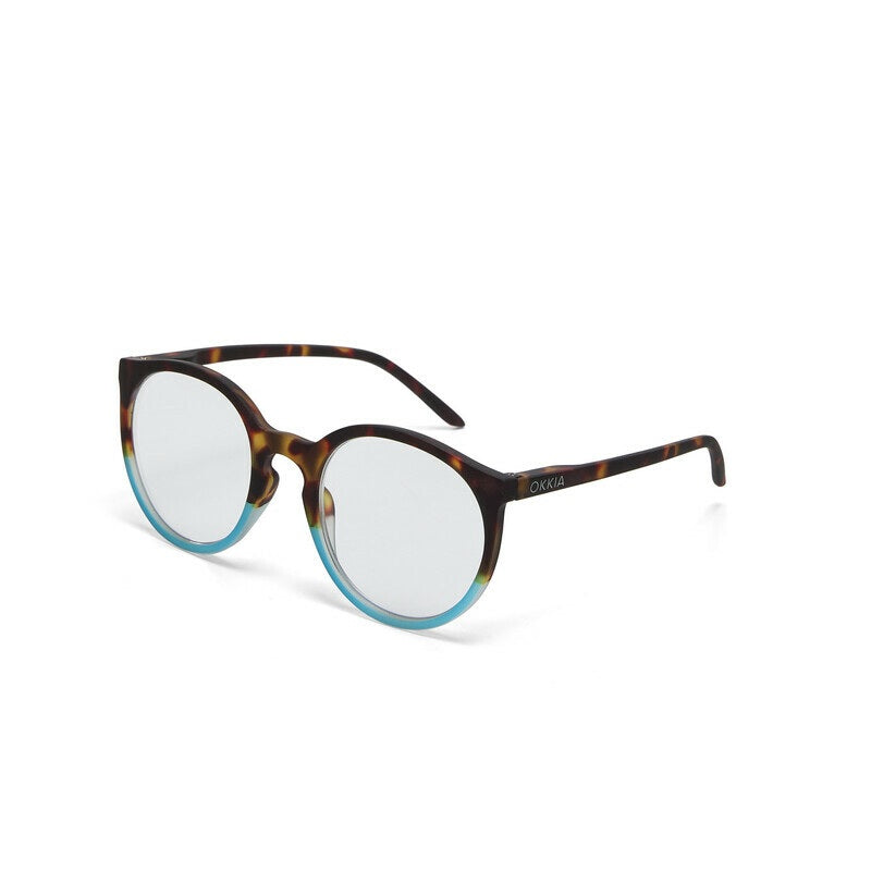 Occhiali da Lettura da Donna Modello Bologna +1.5 Havana Blu OKKIA - immagine 5