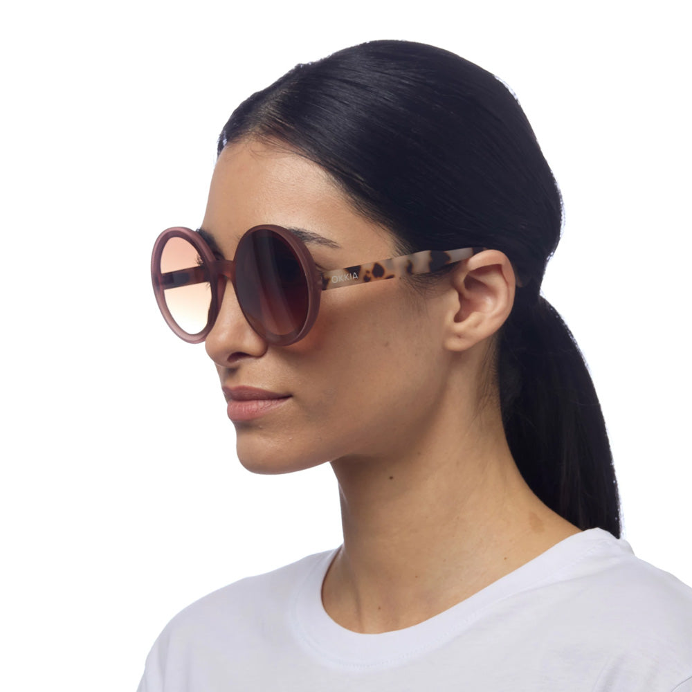 OCCHIALE DA SOLE MODELLO MONICA CIRCLE PINK HAVANA