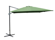 OMBRELLONE PARASOLE INCLINABILE NH 3X4MT CON MANIGLIA GRIGIO E VERDE MANDORLA