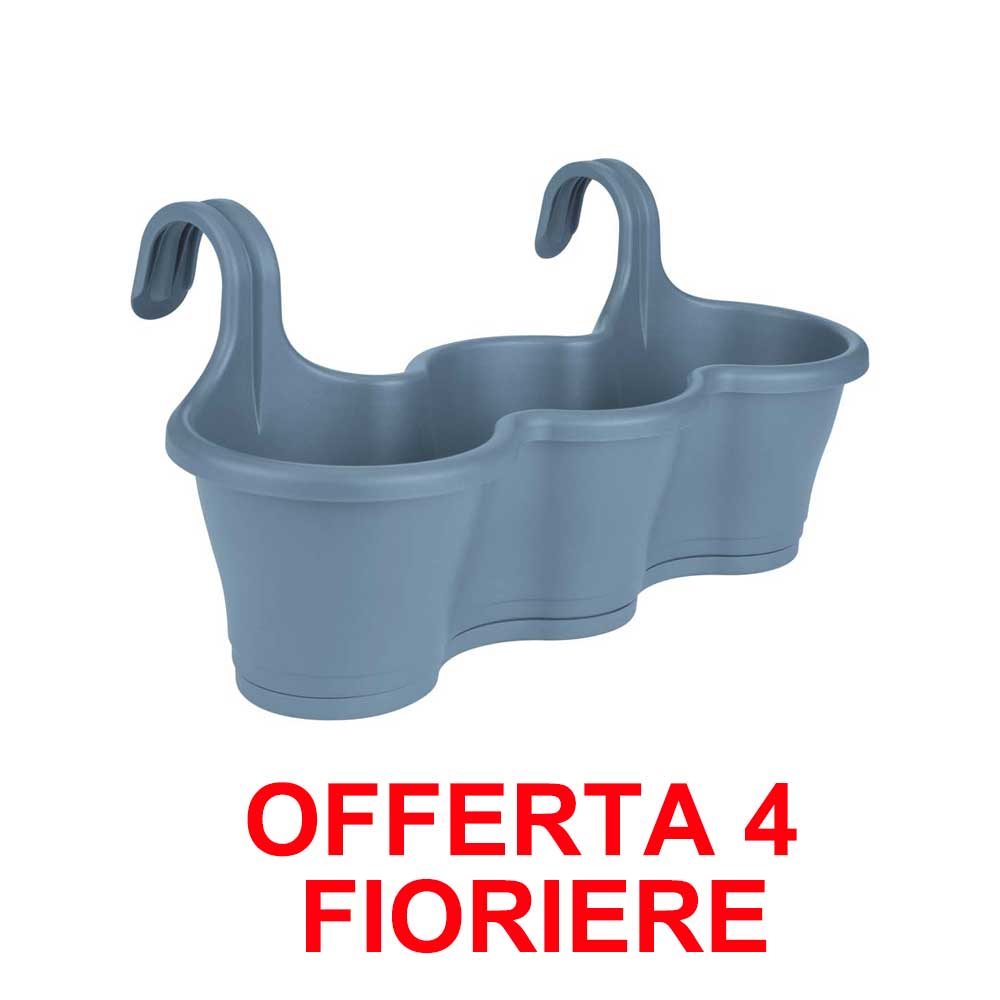 OFFERTA 4 FIORIERA CORSICA EASY HANGER TRIO VINTAGE BLUE