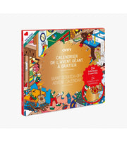 GRANDE POSTER NATALIZIO CALENDARIO DELL'AVVENTO DA GRATTARE E SCOPRIRE OMY