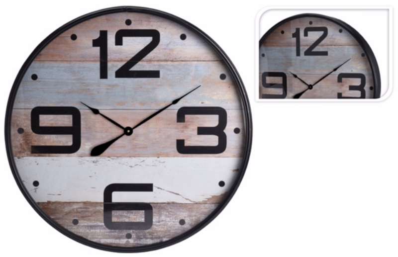 OROLOGIO PARETE 90CM ANTICATO EFFETTO LEGNO