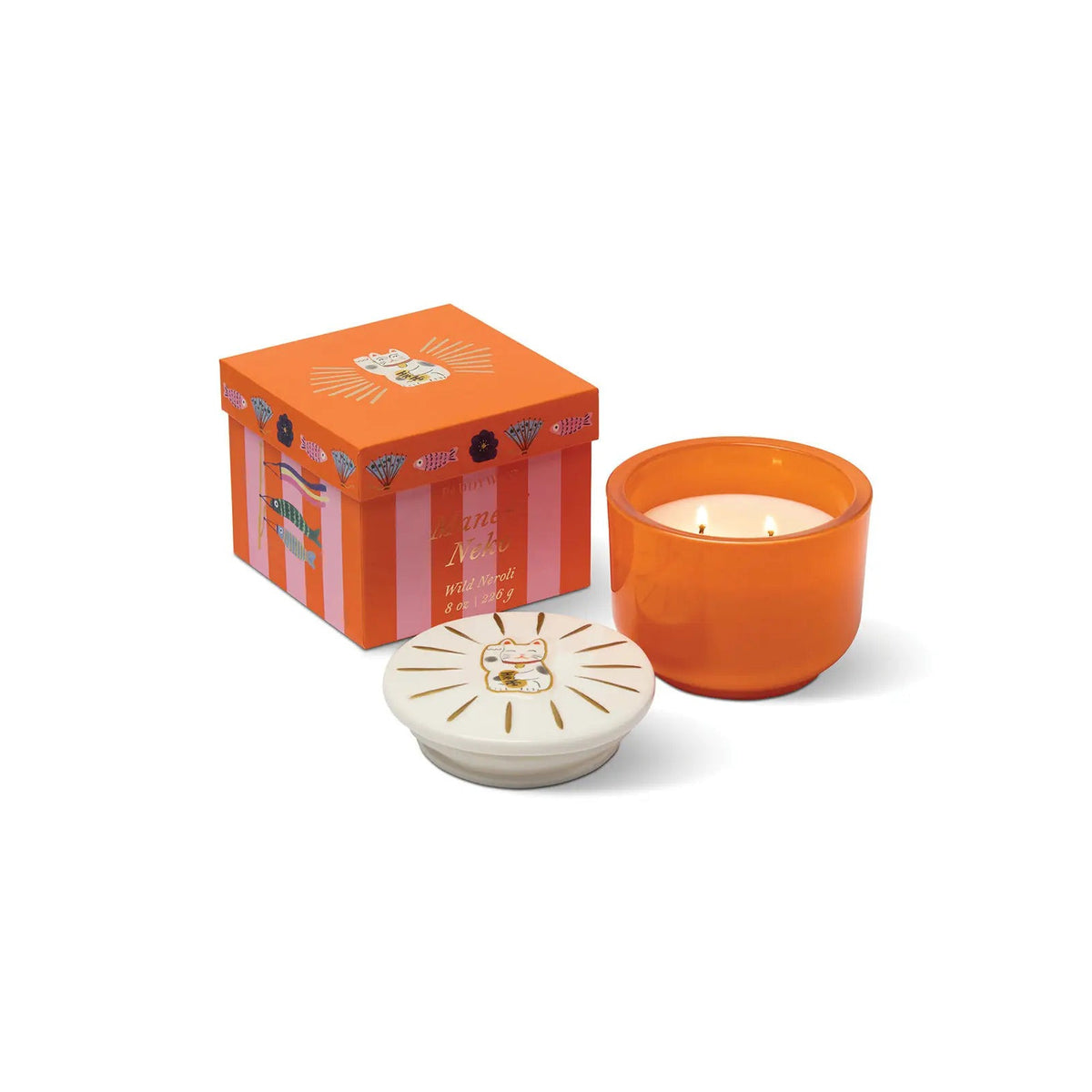 Candela Profumata in Vetro Charmed Wild Neroli 226g Arancione Paddywax