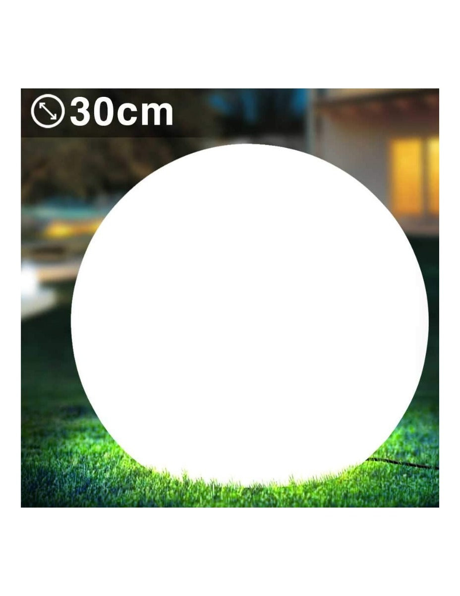 PALLA LED RGB A RICARICA SOLARE 30CM TELECOMANDO SOLAR NOVA XL