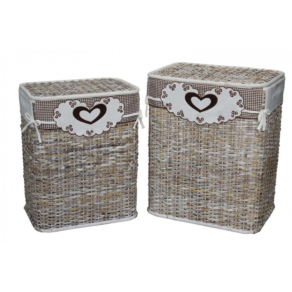 SET DI 2 CESTI PORTA BIANCHERI