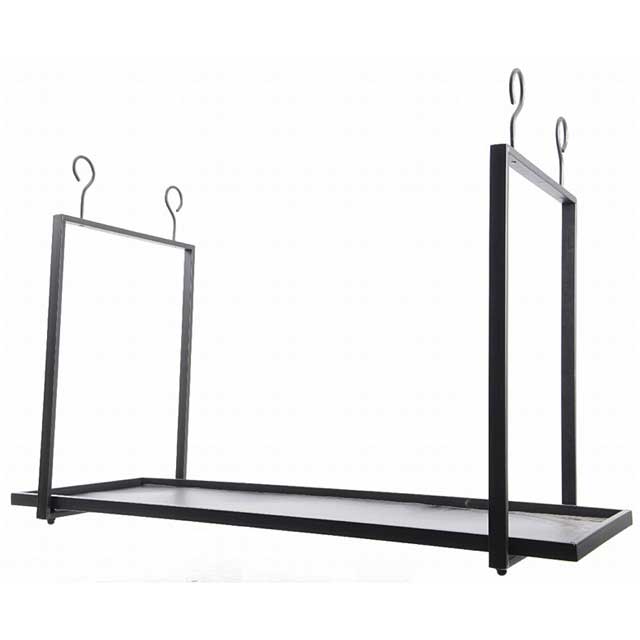 PENSILE FERRO 120X43X80 NERO APPENDIBILE