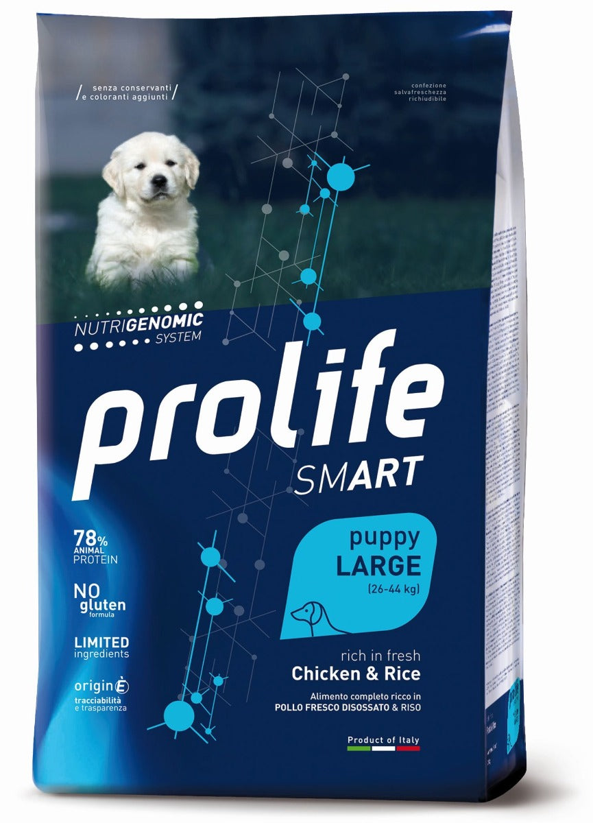 CROCCHETTE PROLIFE SMART PUPPY POLLO & RISO - LARGE 10KG