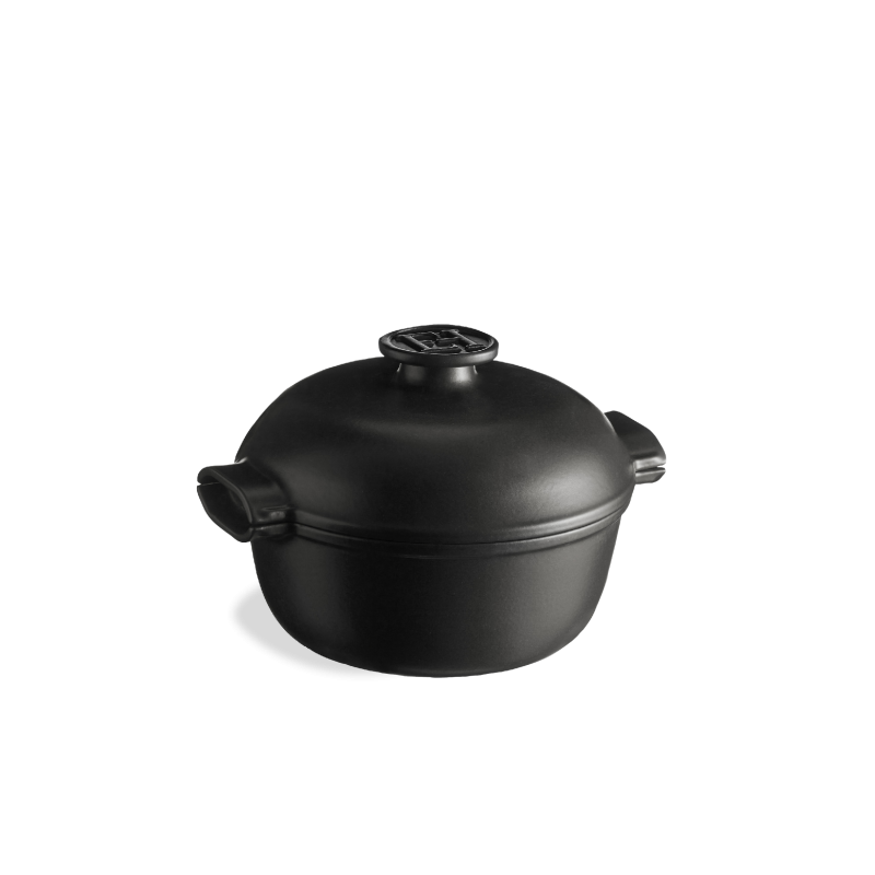 COCOTTE TONDA PICCOLA DELIZIA IN CERAMICA DIAMETRO 20 CM COLOR ARDESIA