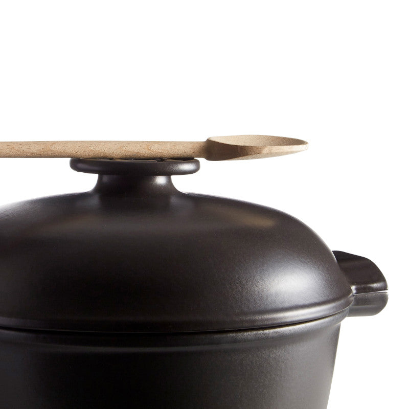 COCOTTE TONDA PICCOLA DELIZIA IN CERAMICA DIAMETRO 20 CM COLOR ARDESIA