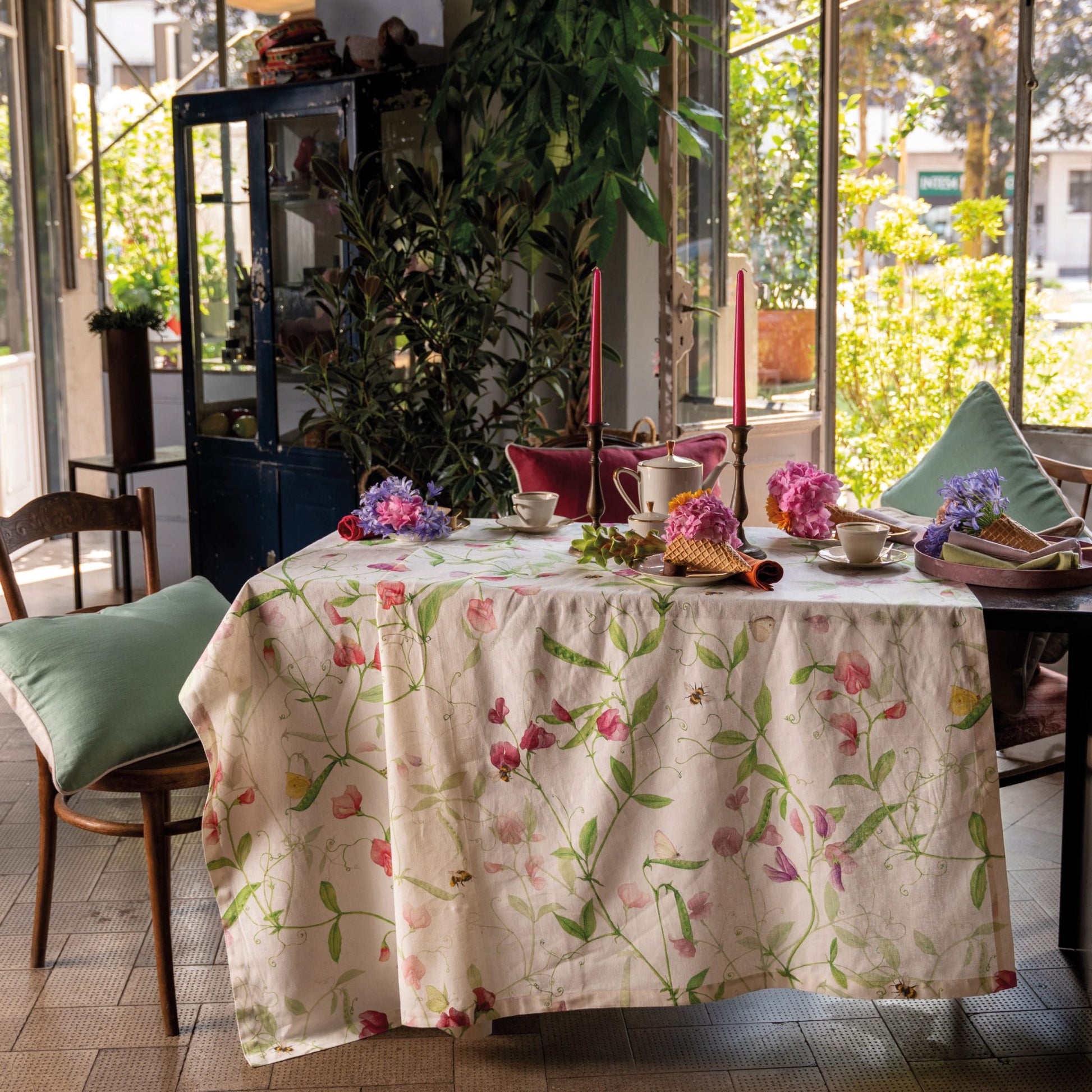 TOVAGLIA Petits Pois Tablecloth – 160 x 230