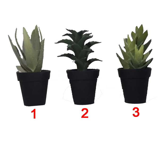 VASO CACTUS 18X7.5 CM DECORATIVO