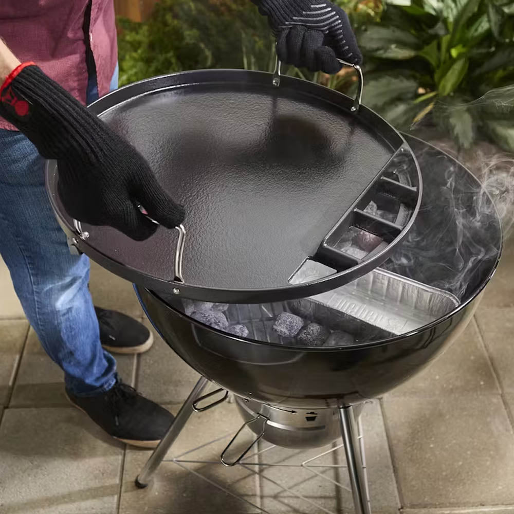 PIASTRA IN GHISA CHIUSA PER BARBECUE WEBER A CARBONE DA 57CM