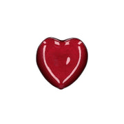 PIATTINO CUORE ROSSO IN VETRO