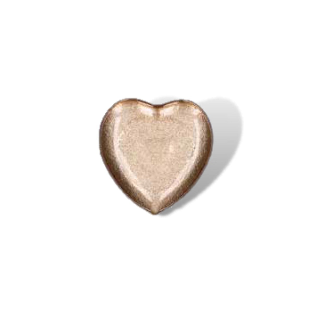 PIATTO CUORE ORO IN VETRO