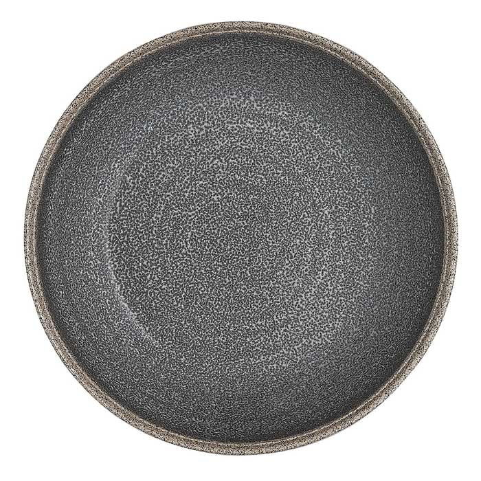 PIATTO FONDO RENA Ø20,4XH4,5CM NERO 2 PEZZI