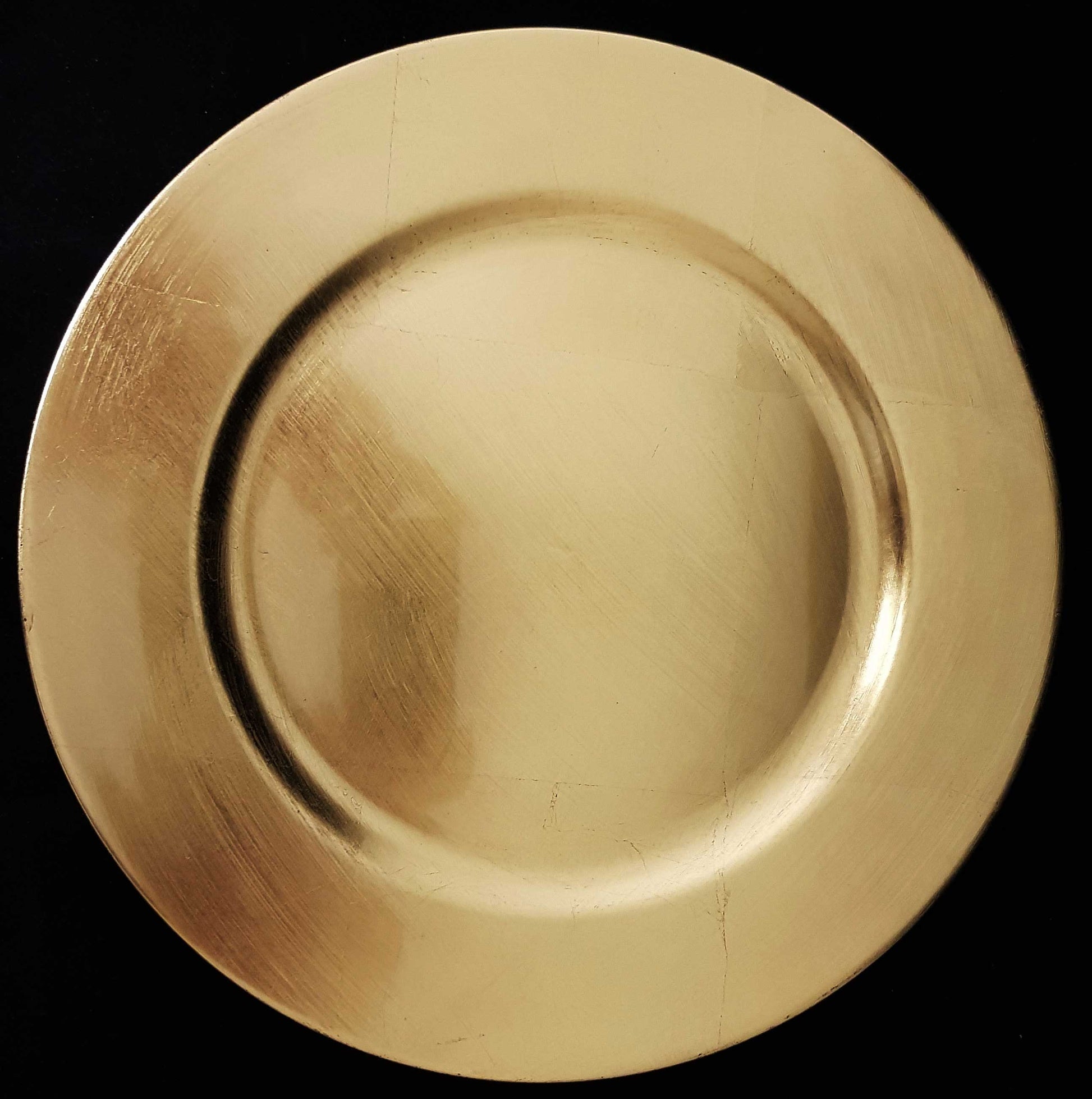 6 SOTTOPIATTI CIRCOLARI ORO 33CM