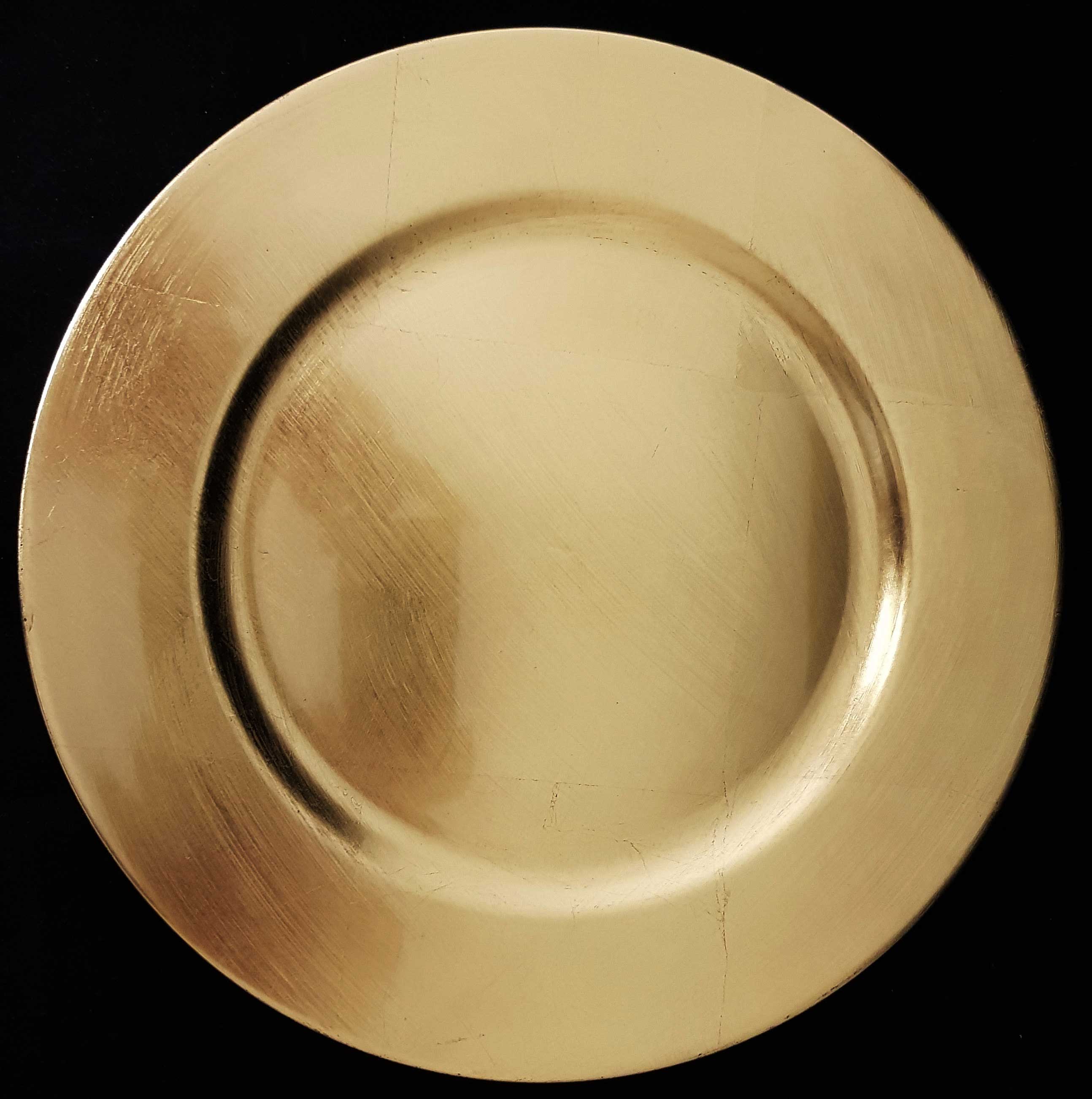 24 SOTTOPIATTI CIRCOLARI ORO 33CM