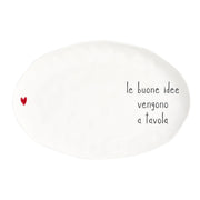 Piatto ovale "Le Buone Idee" 36.6x24.5cm