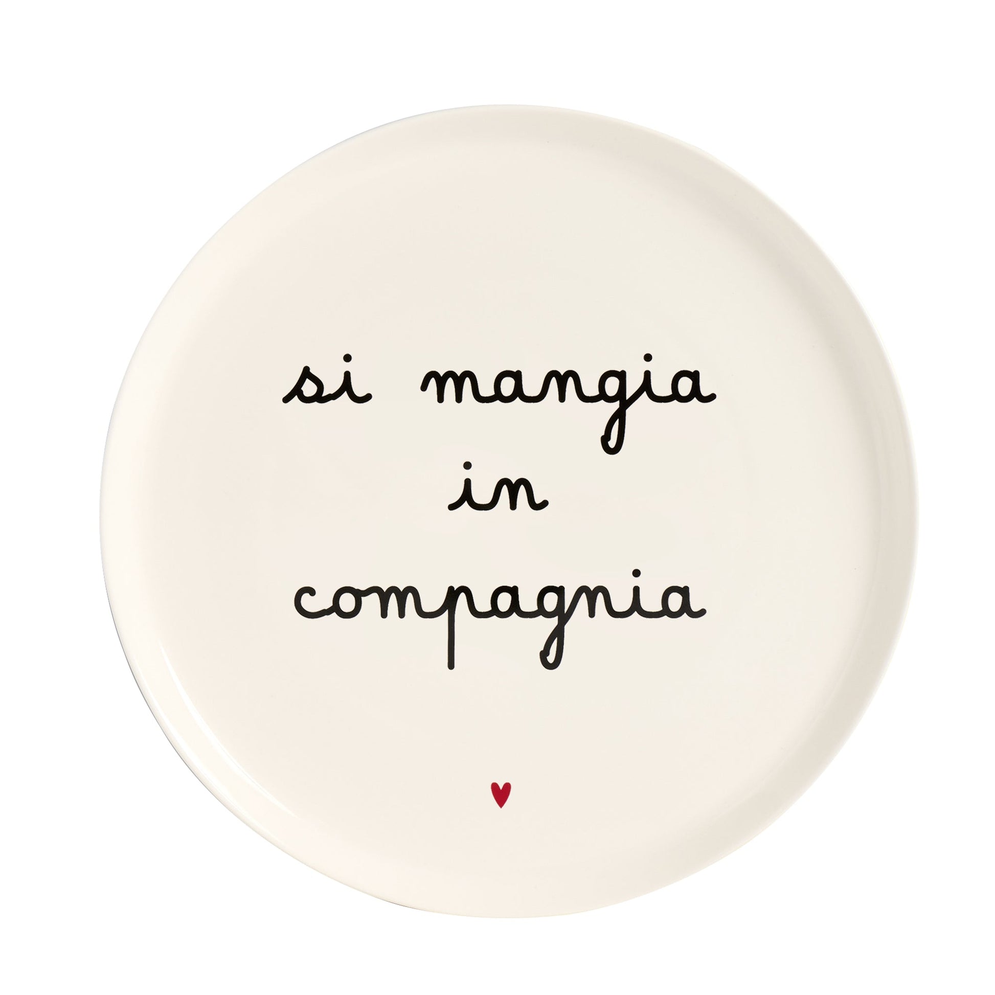 Piatto pizza "Si Mangia in Compagnia" 31,5 cm