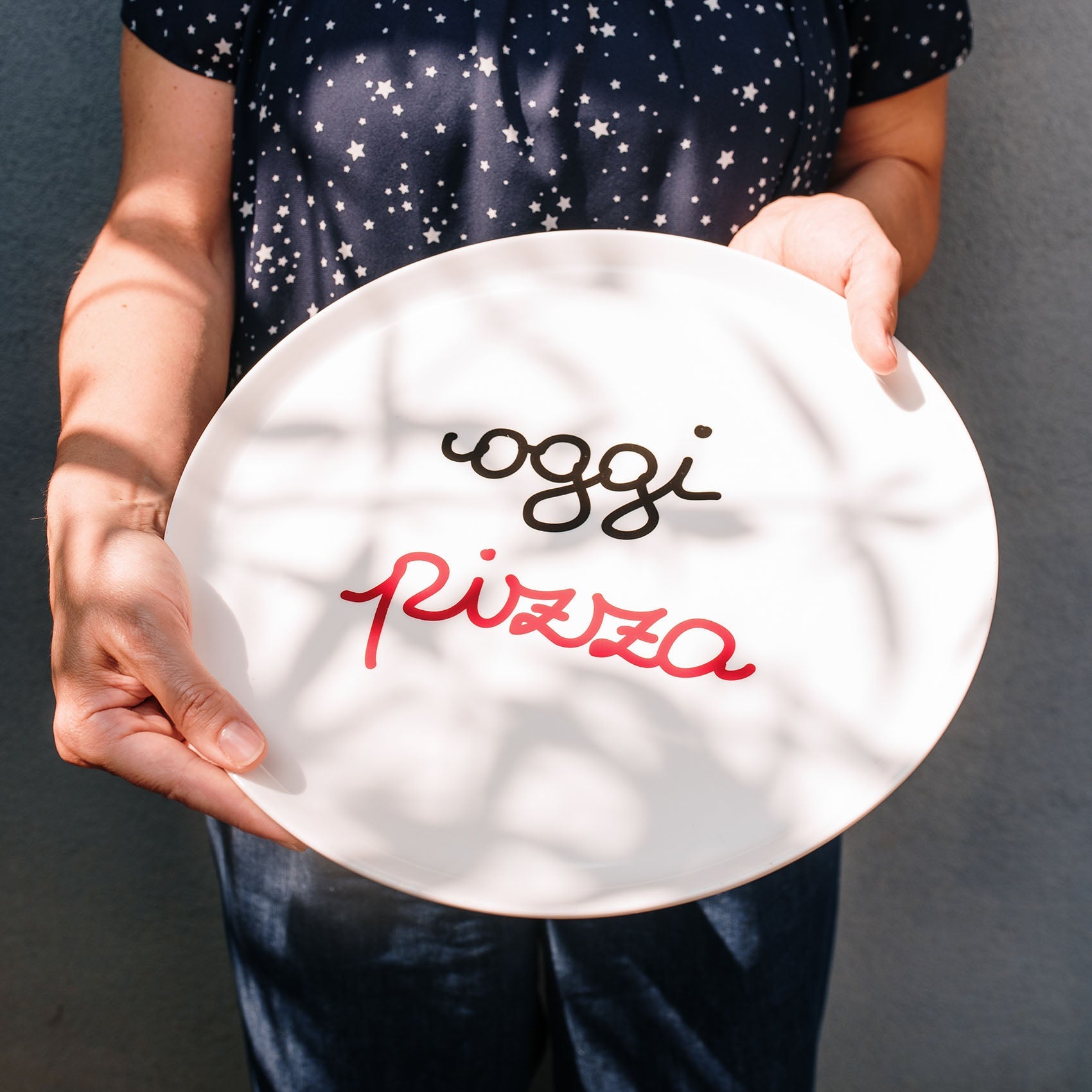 Piatto Pizza Decorato Oggi Pizza D31,5 cm Simple Day