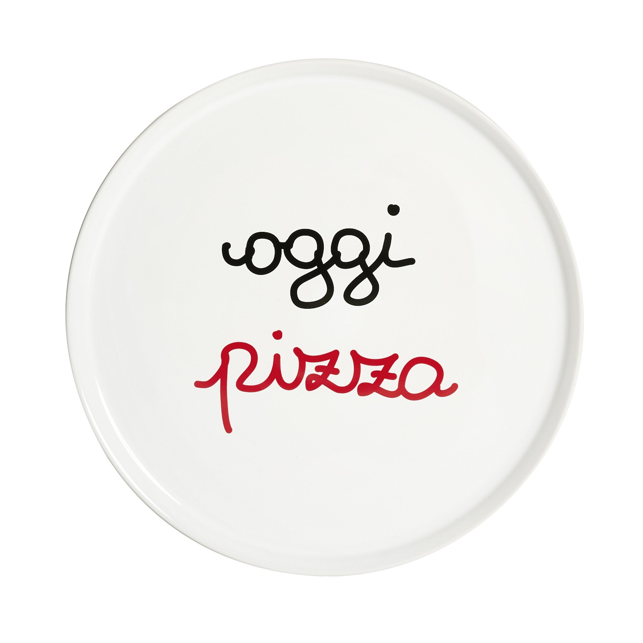 Piatto Pizza Decorato Oggi Pizza D31,5 cm Simple Day