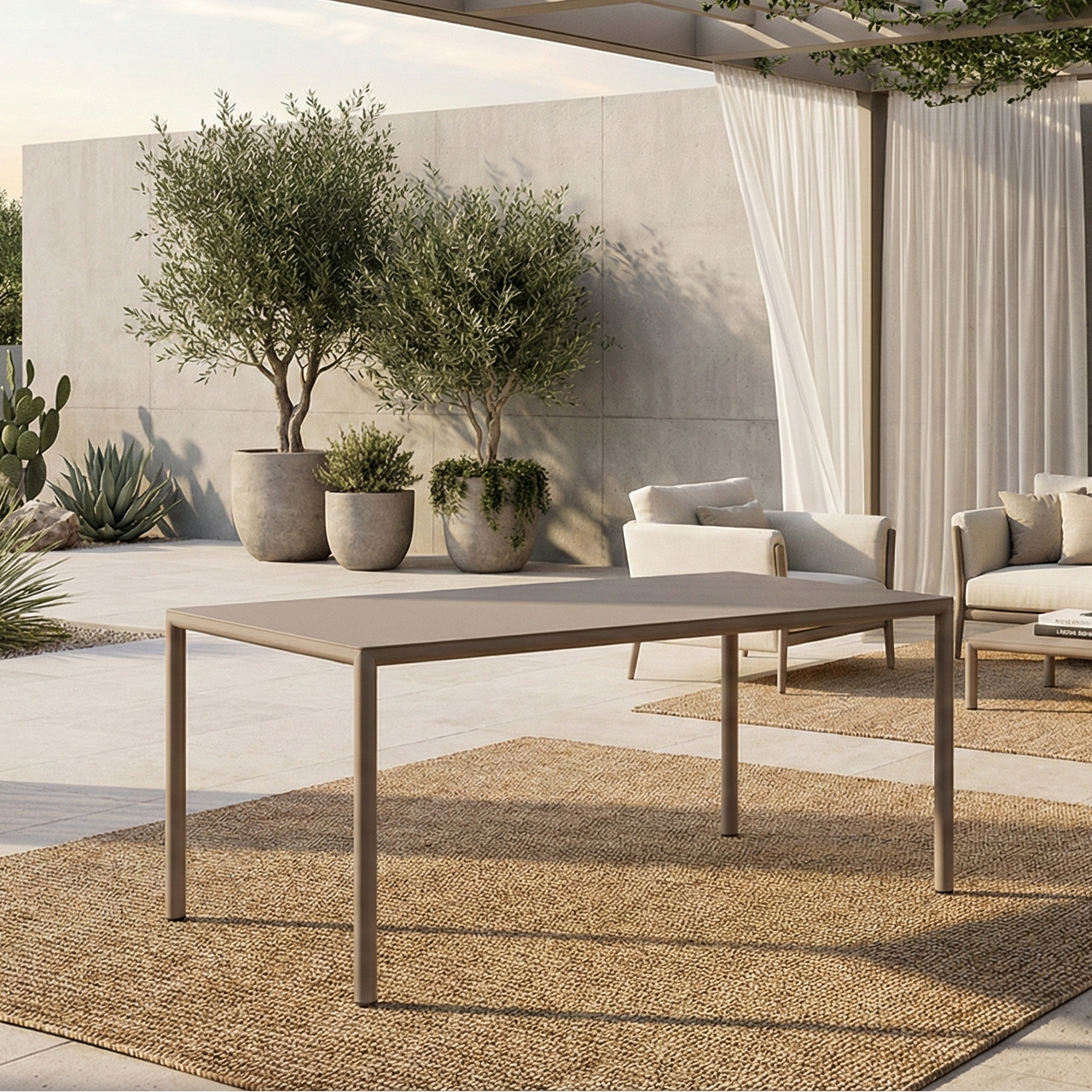 Nardi Tavolo Piave 160x90 Tortora