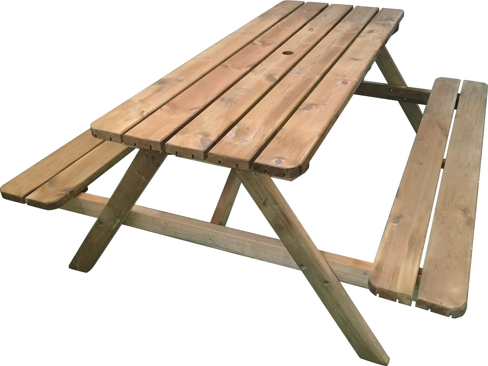 TAVOLO DA PIC NIC CON PANCHE IN LEGNO