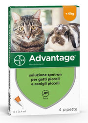 ADVANTAGE SOLUZIONE SPOT-ON PER GATTI E CONIGLI PICCOLI