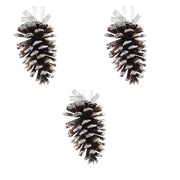 OFFERTA 3 PIGNE DA APPENDERE INNEVATA 15CM