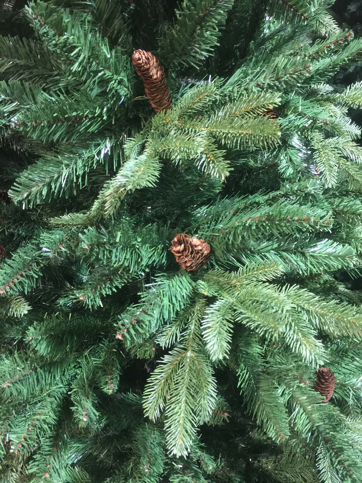 ALBERO DI NATALE 240CM JINGLE VERDE CON PIGNE