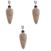 OFFERTA 3 PIGNE DA APPENDERE SABBIA 8CM