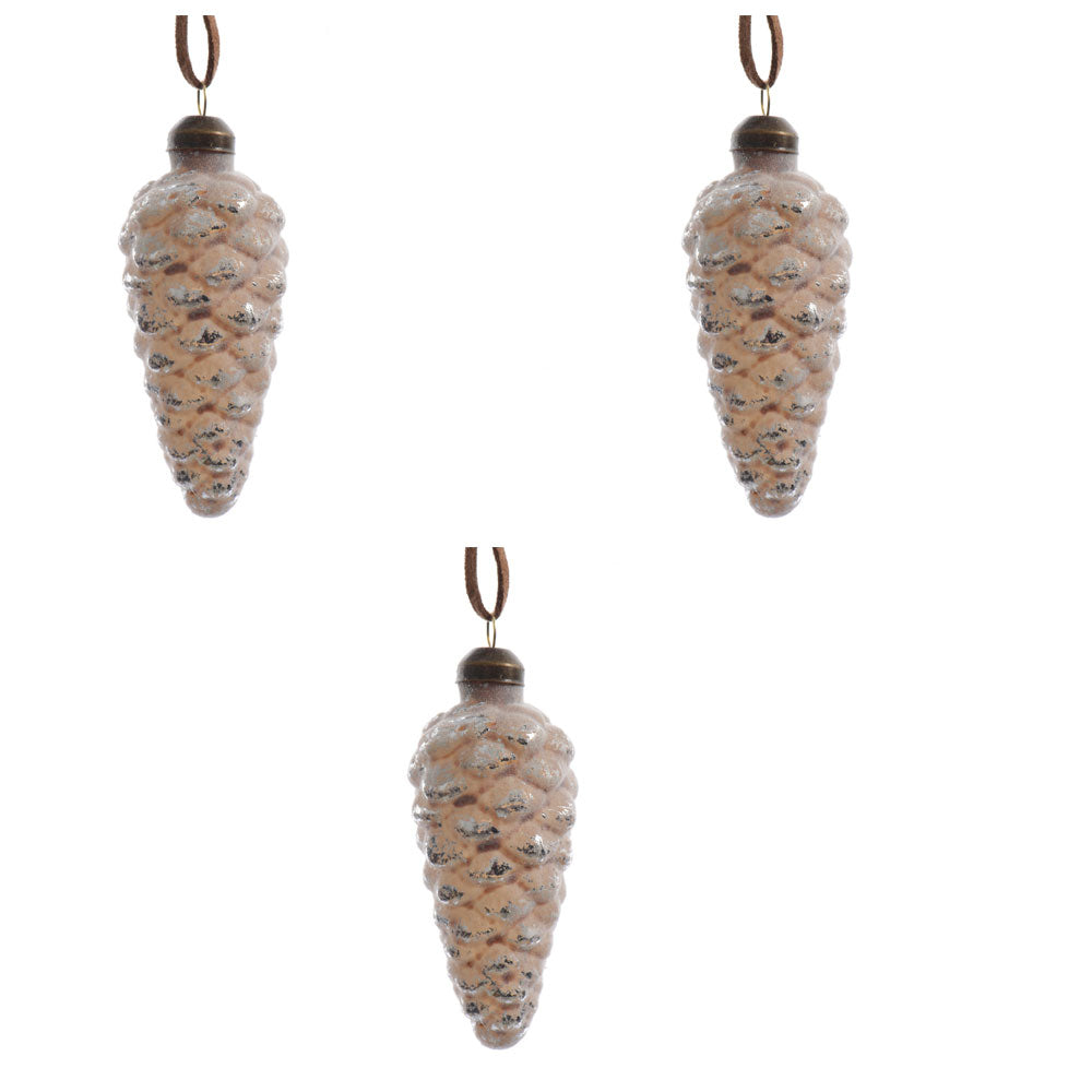 OFFERTA 3 PIGNE DA APPENDERE SABBIA 8CM