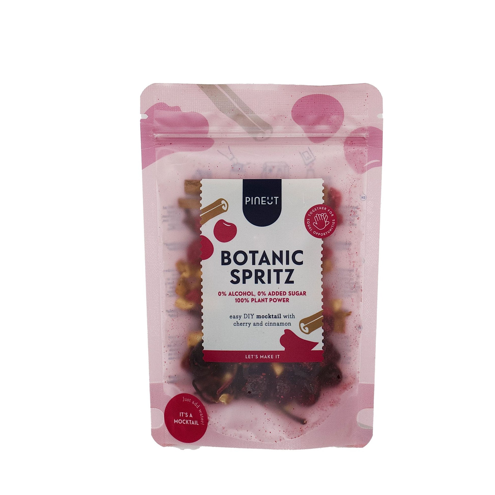 Pineut Botanic Spritz Mocktail, Ciliegia & Cannella, pouch bag BIO