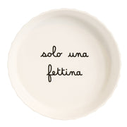 Tortiera in gres D26cm Bianco con decoro nero Simple Day