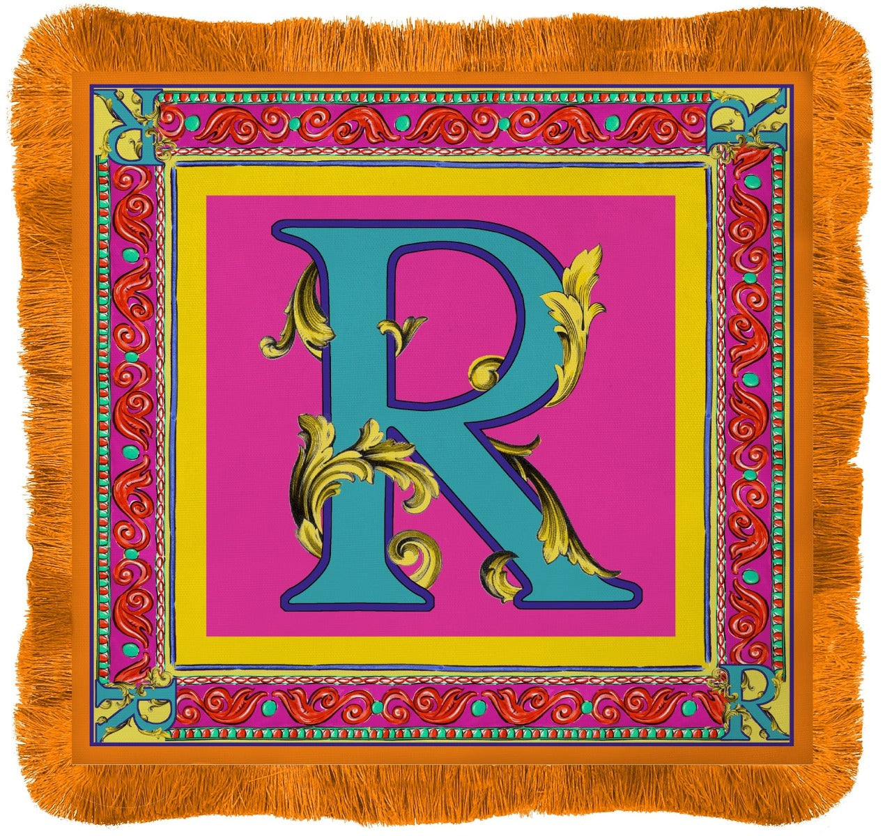 TOVAGLIETTA AMERICANA "R" 38X38 CM - ORTIGIA