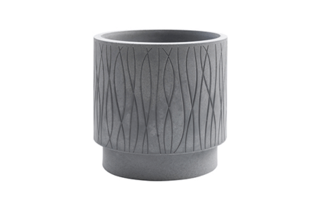 VASO CILINDRO NATURALIA 40CM GRIGIO ANTICATO