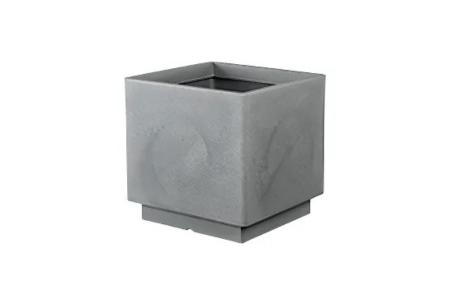 VASO QUADRO DECOR 40 CM GRIGIO ANTICATO