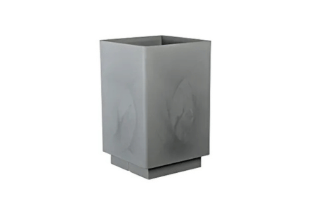 VASO QUADRO ALTO DECOR 55CM GRIGIO ANTICATO