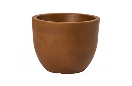 VASO CONCA 30 CM CORTEN