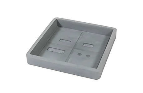 SOTTOVASO QUADRO SNQ 55CM GRIGIO ANTICATO