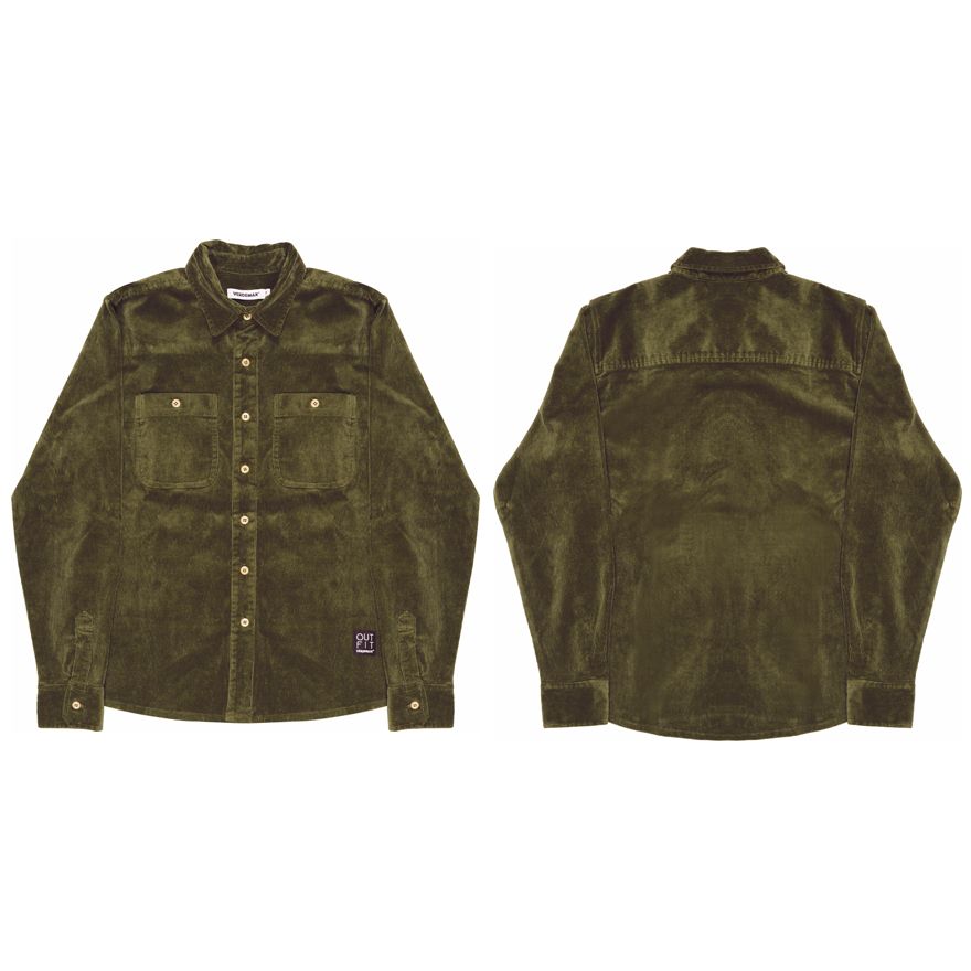 CAMICIA LINEA PLATANO UNISEX OLIVA TAGLIA L