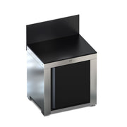 ENO Modulo piano di lavoro cucina outdoor 115x80x62 cm nero e acciaio inox
