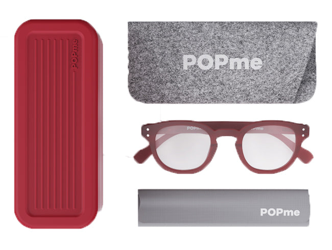 OCCHIALI DA VISTA POPME GLASSES CHERRY RED +1 (DISP.MEDICO)