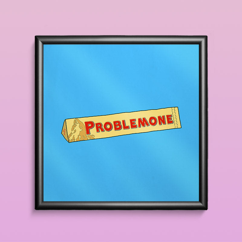 OFFERTA CORNICE E POSTER PROBLEMONE 20X20CM