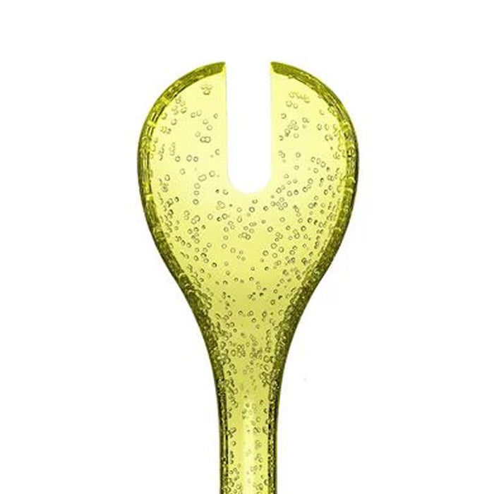 POSATE DA INSALATA IN METACRILATO GIALLO