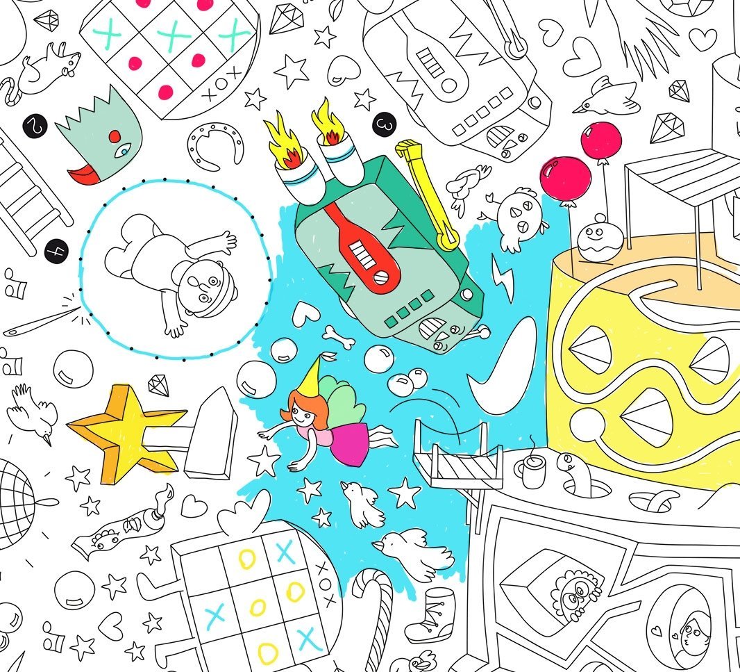 POSTER GIGANTE PLAY DA COLORARE