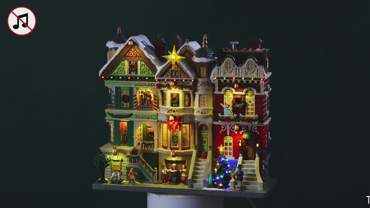 Charger la vidéo : Christmas on Victoria Street - LEMAX COD. 65530