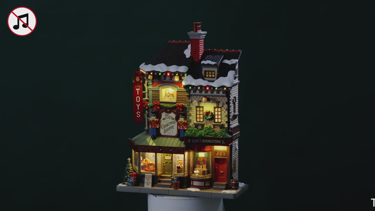 Charger la vidéo : The Christmas Shoppe - LEMAX COD. 65568